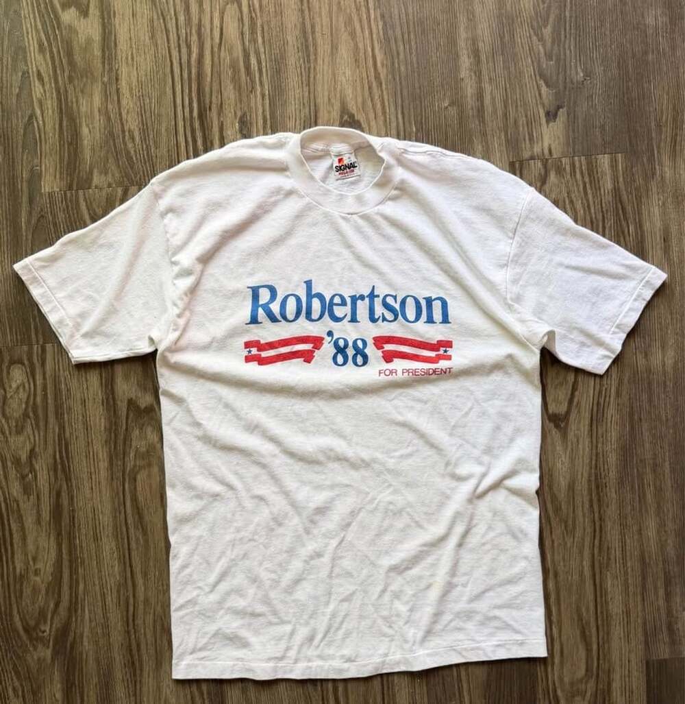 Vintage 80s Robertson for President Campaign T-Shirt